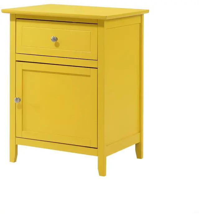 Alt view image 6 of 6 - Vibrant Yellow Casual Nightstand