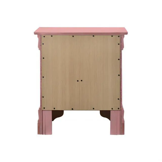 Alt view image 5 of 5 - Charming Pink Traditional Nightstand