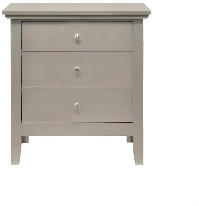 Main image of Chic Silver Champagne Nightstand