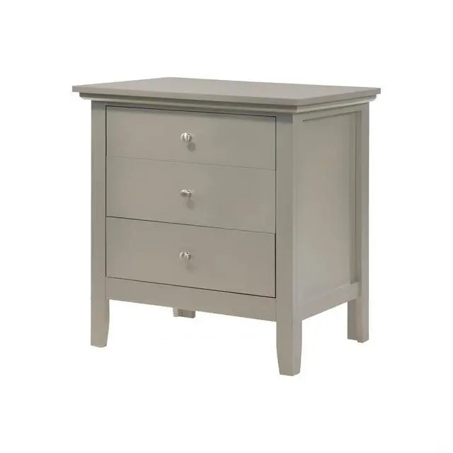Alt view image 6 of 6 - Chic Silver Champagne Nightstand