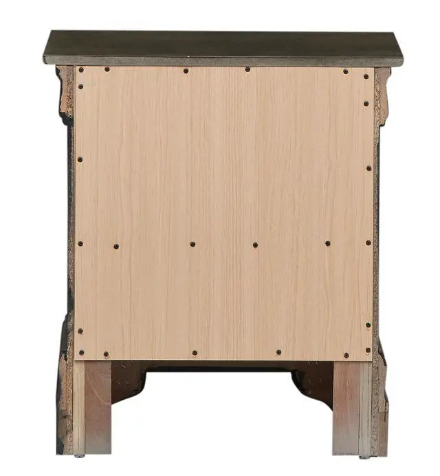 Alt view image 4 of 5 - Charming Traditional Gray Nightstand