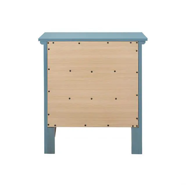 Alt view image 5 of 5 - Casual Teal Storage Nightstand
