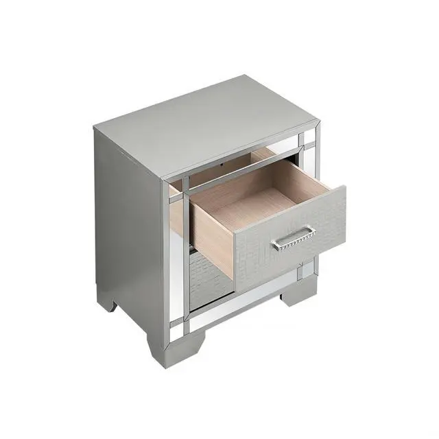Alt view image 6 of 6 - Elegant Silver Champagne Accent Table