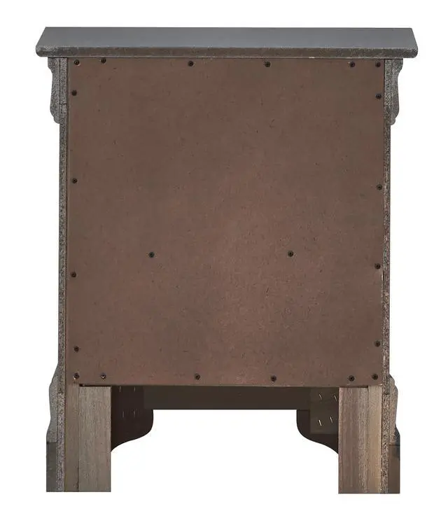 Alt view image 4 of 5 - Chic Metallic Black Modern Nightstand