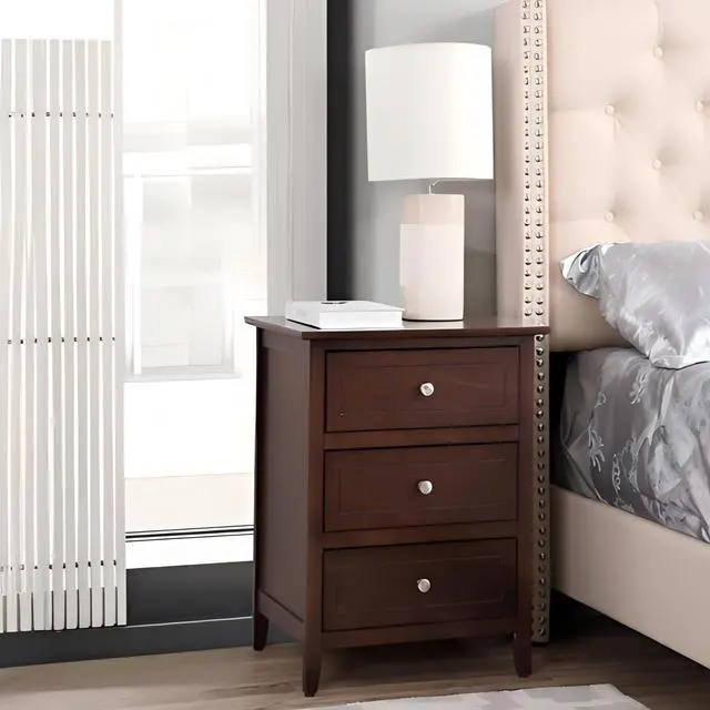 Alt view image 2 of 6 - Charming Cappuccino Nightstand For Any Room