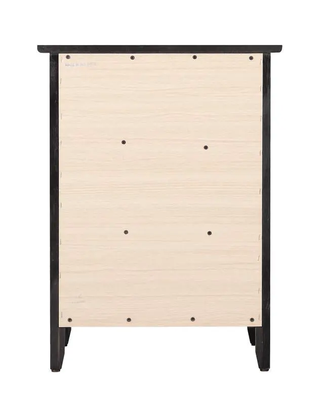 Alt view image 3 of 7 - Stylish Transitional Black Nightstand