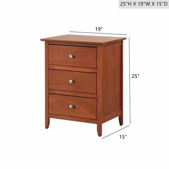 Alt view image 3 of 6 - Timeless Oak Nightstand For Every Bedroom