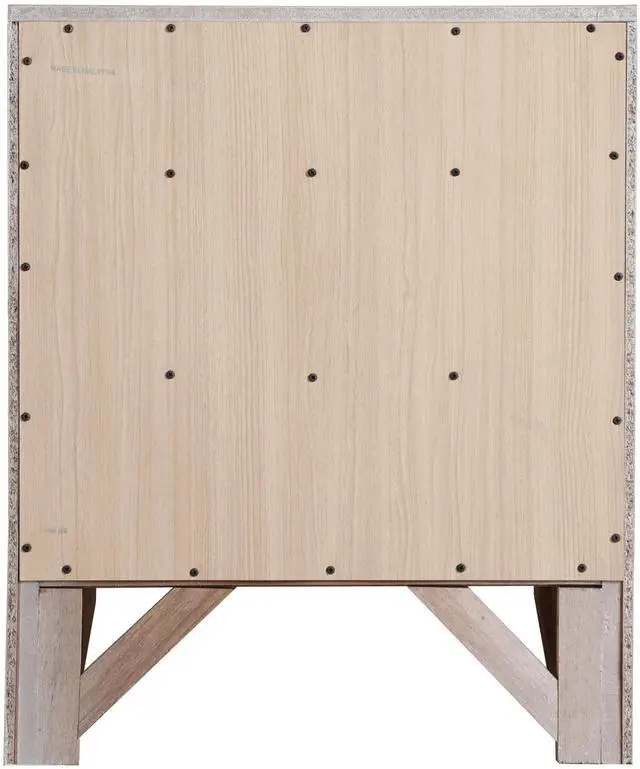 Alt view image 4 of 5 - Elegant Silver Champagne Nightstand