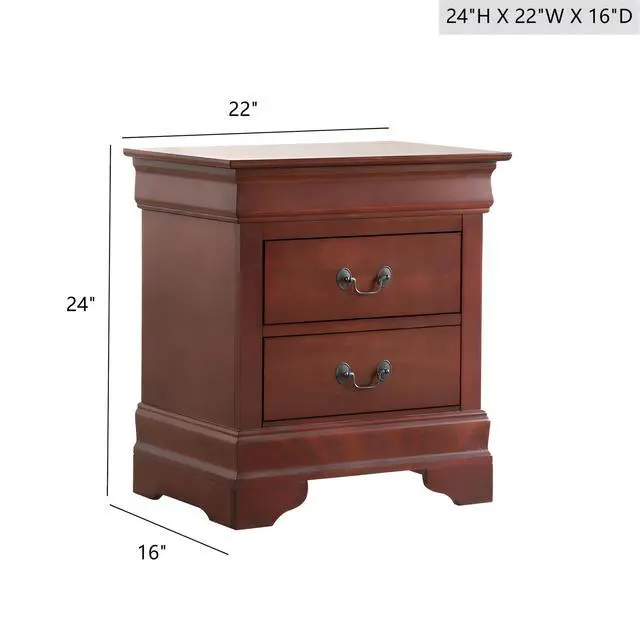 Alt view image 3 of 6 - Elegant Traditional Cherry Nightstand