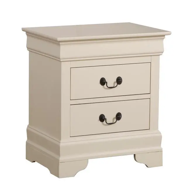 Alt view image 2 of 7 - Elegant Beige Nightstand With Classic Design
