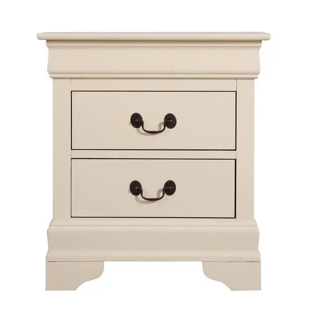 Alt view image 3 of 7 - Elegant Beige Nightstand With Classic Design
