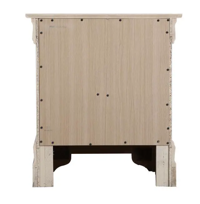 Alt view image 4 of 7 - Elegant Beige Nightstand With Classic Design