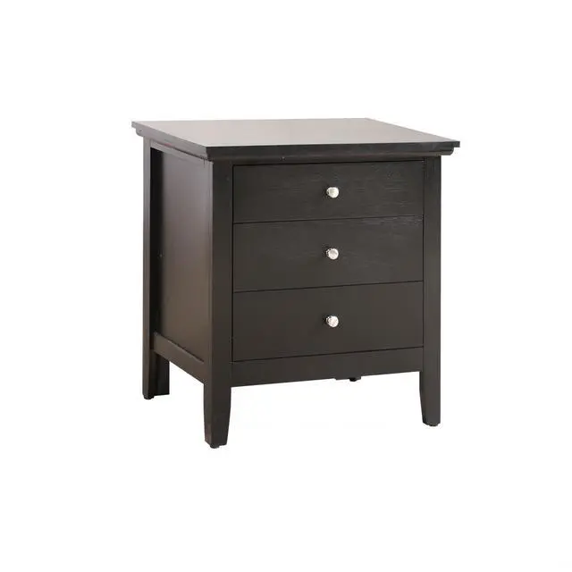 Alt view image 4 of 6 - Chic Black Casual Nightstand For Bedrooms