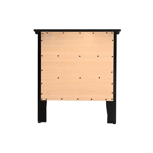 Alt view image 5 of 6 - Chic Black Casual Nightstand For Bedrooms