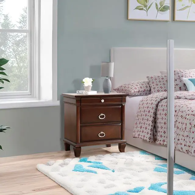 Alt view image 6 of 7 - Triton G9000-N Nightstand , Cappuccino