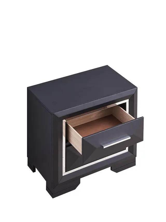 Alt view image 7 of 7 - Liverpool Nightstand , Black
