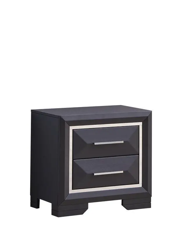 Alt view image 5 of 7 - Liverpool Nightstand , Black