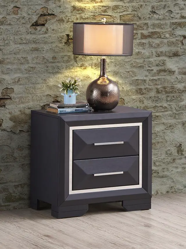 Main image of Liverpool Nightstand , Black
