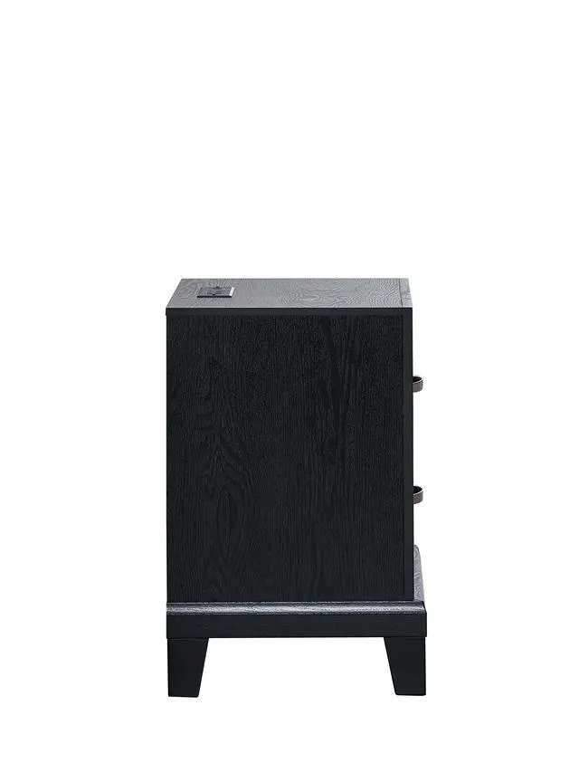 Alt view image 5 of 7 - Livingston G02850-N 2 Drawer Nightstand with AC/USB Outlets