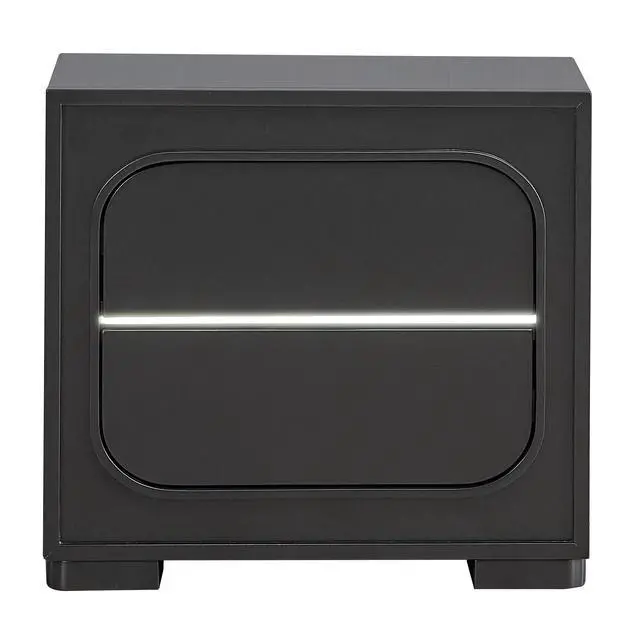 Alt view image 2 of 6 - Wave Nightstand , Wenge