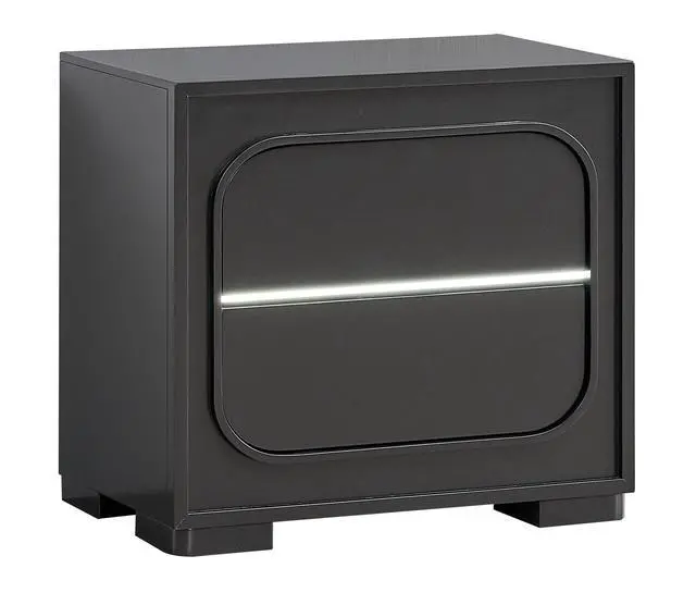 Alt view image 3 of 6 - Wave Nightstand , Wenge