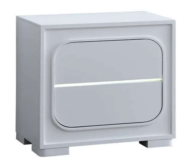 Alt view image 3 of 6 - Milan Nightstand , White