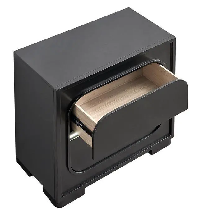 Alt view image 4 of 6 - Wave Nightstand , Wenge