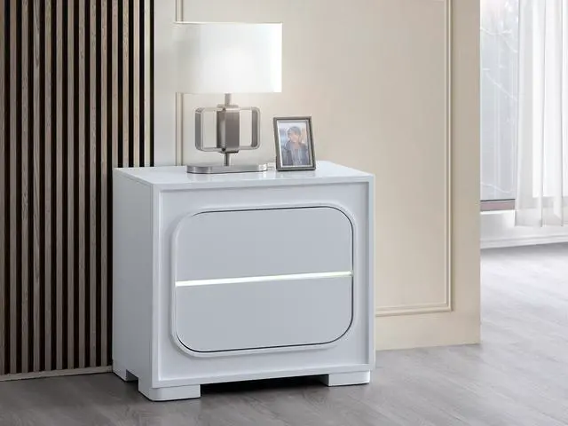 Main image of Milan Nightstand , White
