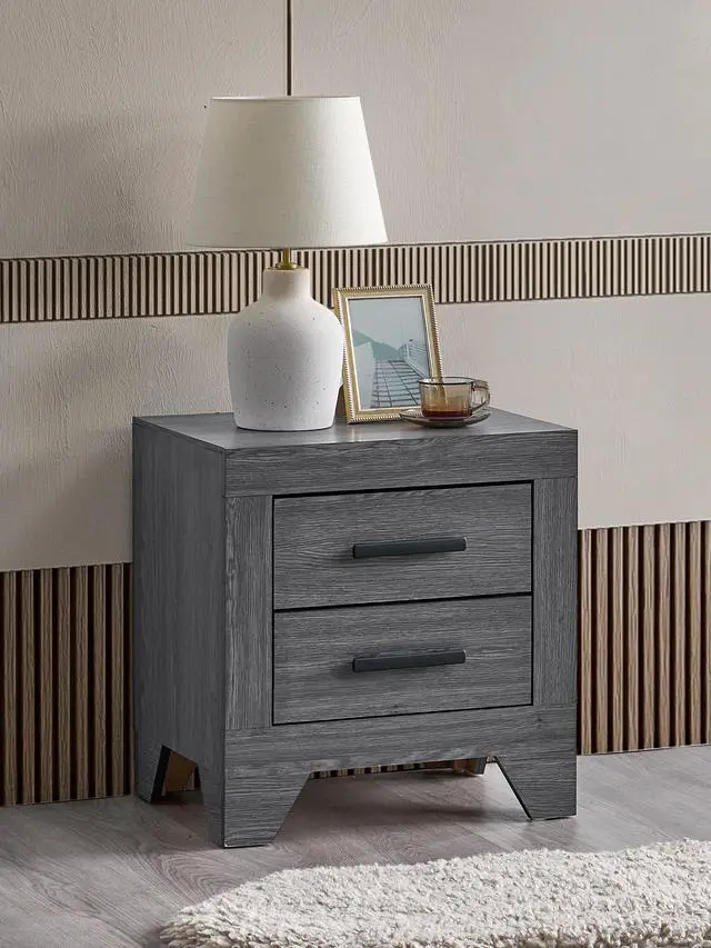 Main image of Plano Nightstand , Gray
