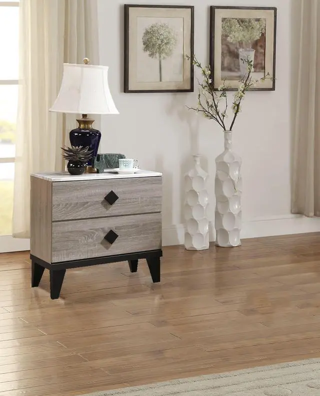 Main image of Nightstand In Cream Oak (Rustic Accents)