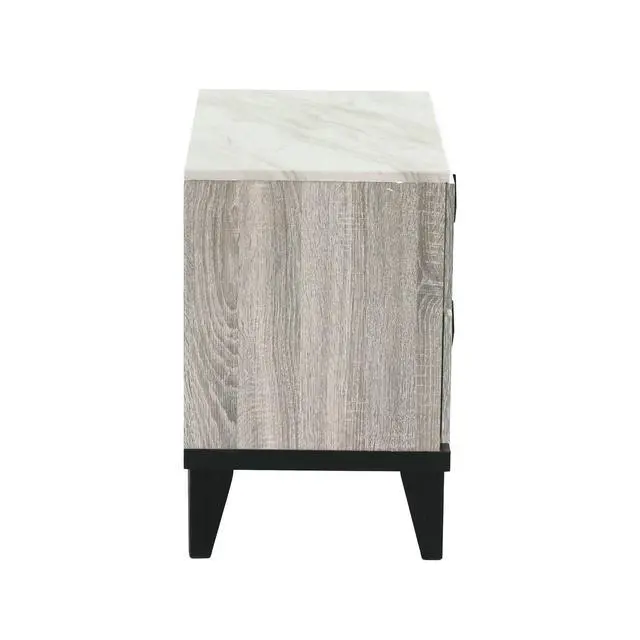 Alt view image 3 of 7 - Nightstand In Cream Oak (Rustic Accents)