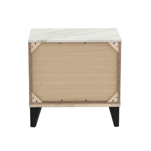 Alt view image 5 of 7 - Nightstand In Cream Oak (Rustic Accents)