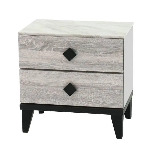 Alt view image 7 of 7 - Nightstand In Cream Oak (Rustic Accents)