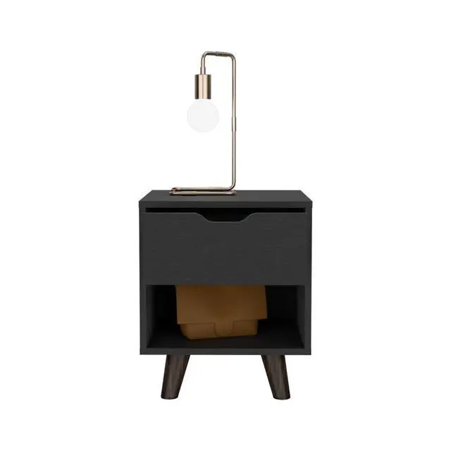 Alt view image 6 of 7 - Nightstand Carleen, Bedroom, Black