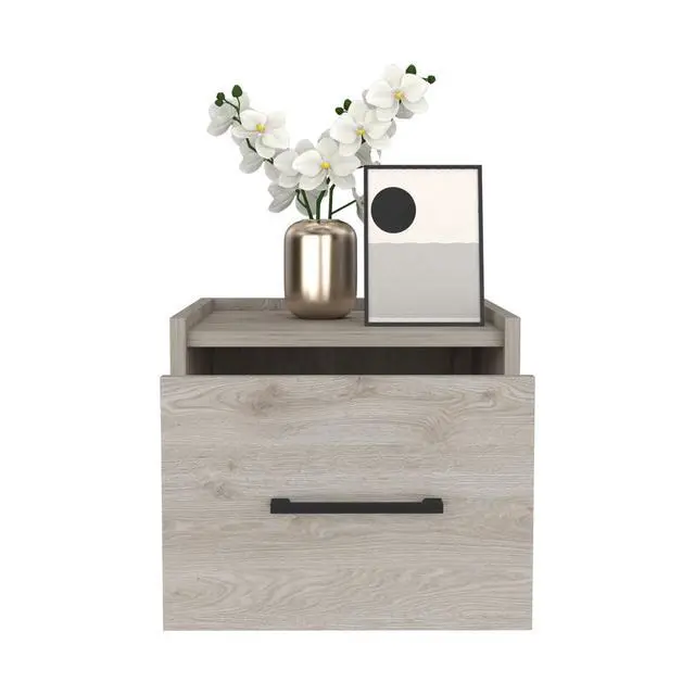 Alt view image 4 of 7 - Floating Nightstand Calion, Bedroom, Light Gray