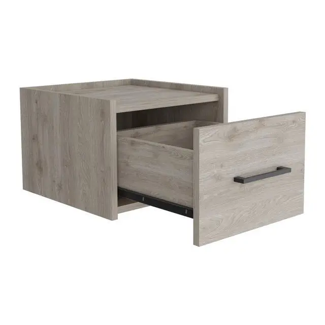 Alt view image 6 of 7 - Floating Nightstand Calion, Bedroom, Light Gray