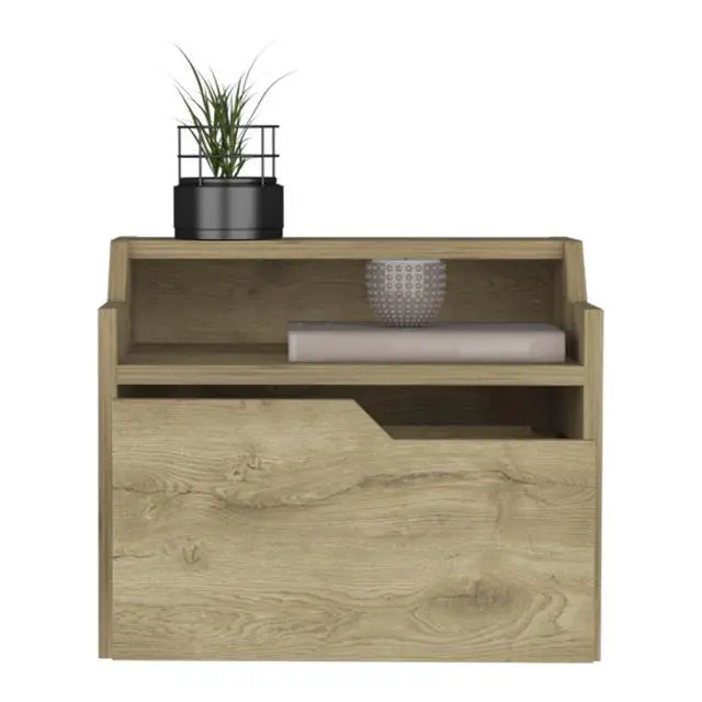 Alt view image 5 of 7 - Floating Nightstand Chester, Bedroom, Macadamia