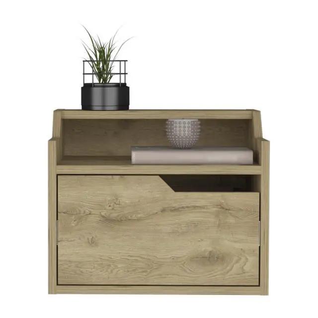 Alt view image 3 of 7 - Floating Nightstand Chester, Bedroom, Macadamia