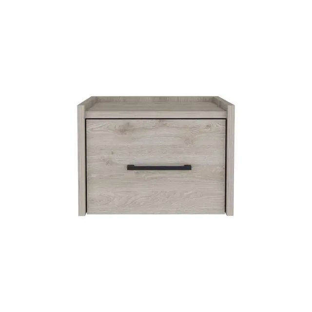 Alt view image 5 of 7 - Floating Nightstand Calion, Bedroom, Light Gray