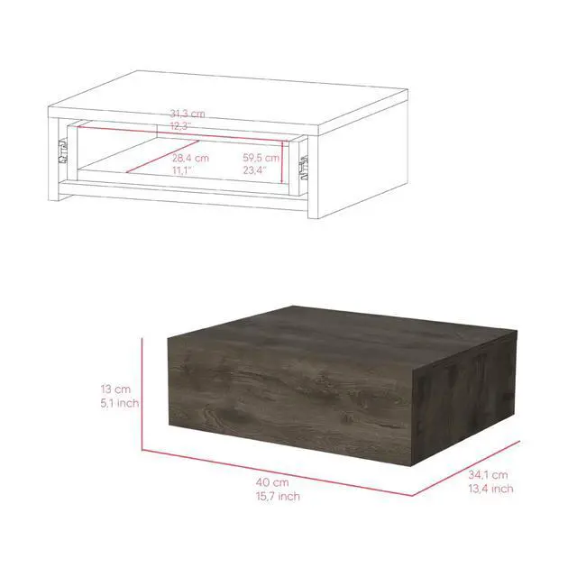 Alt view image 7 of 7 - Nightstand Isola, Bedroom, Dark Brown