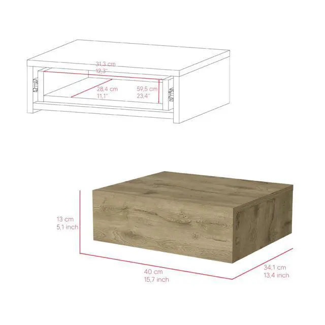 Alt view image 7 of 7 - Nightstand Isola, Bedroom, Macadamia