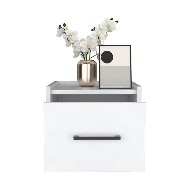Alt view image 4 of 7 - Floating Nightstand Calion, Bedroom, White