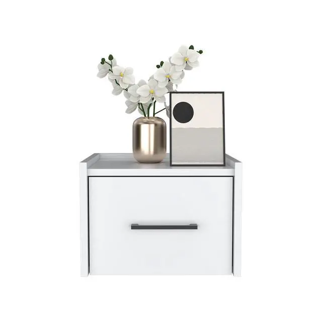 Alt view image 3 of 7 - Floating Nightstand Calion, Bedroom, White