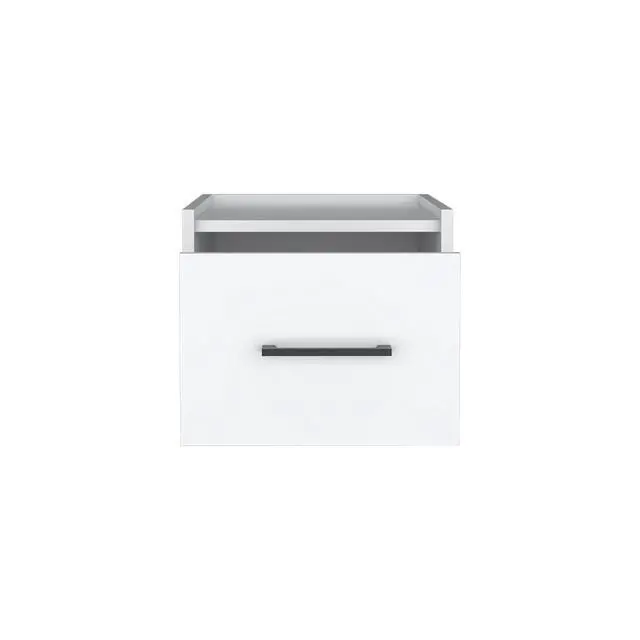 Alt view image 6 of 7 - Floating Nightstand, Space-Saving Design With Handy Drawer And Surface, White