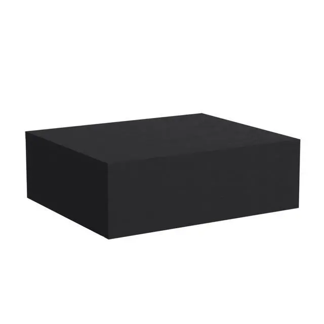 Alt view image 4 of 7 - Floating Nightstand 5"H, Modern Wall-Mounted Bedside Shelf With Drawer, Black
