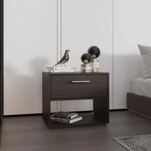 Main image of Nightstand, 1 Drawer, 1 Shelf, 4 Legs