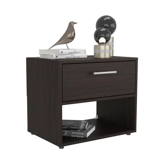 Alt view image 4 of 7 - Nightstand, 1 Drawer, 1 Shelf, 4 Legs