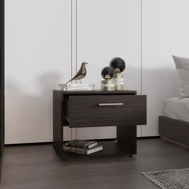 Alt view image 2 of 7 - Nightstand, 1 Drawer, 1 Shelf, 4 Legs