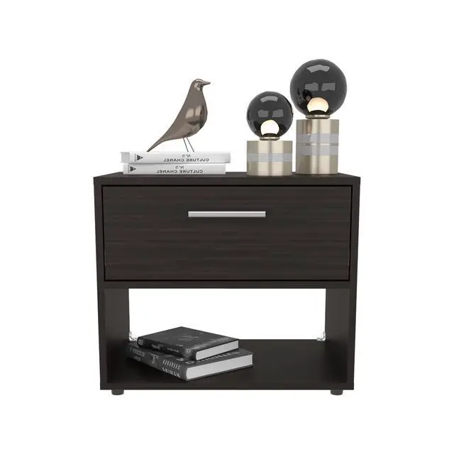 Alt view image 3 of 7 - Nightstand, 1 Drawer, 1 Shelf, 4 Legs