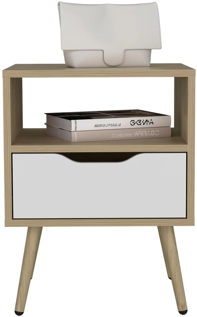 Alt view image 5 of 6 - Nightstand, 1 Drawer, 1 Shelf
